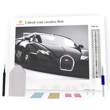 Load image into Gallery viewer, Black Bugatti DIY Diamond Painting