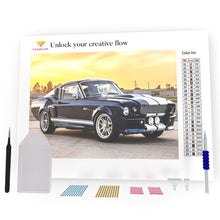 Load image into Gallery viewer, Black Car DIY Diamond Painting