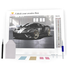 Load image into Gallery viewer, Black Ford GT DIY Diamond Painting