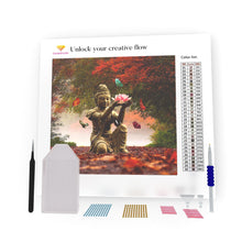 Load image into Gallery viewer, Buddha In Leaves DIY Diamond Painting