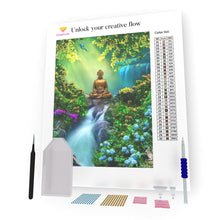 Load image into Gallery viewer, Buddha On the Waterfall DIY Diamond Painting