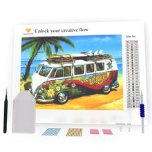 Load image into Gallery viewer, Bus _Love_ DIY Diamond Painting