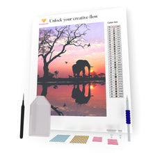 Load image into Gallery viewer, Elephant In The Evening DIY Diamond Painting