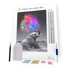 Load image into Gallery viewer, Elephant Makes Salute DIY Diamond Painting