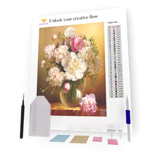 Load image into Gallery viewer, Flowers On The Wooden Table DIY Diamond Painting