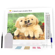 Load image into Gallery viewer, Golden Retrievers DIY Diamond Painting