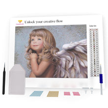 Load image into Gallery viewer, Little Angel Girl DIY Diamond Painting