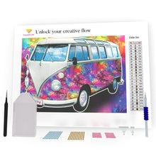 Load image into Gallery viewer, Multicolored Bus DIY Diamond Painting
