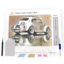 Load image into Gallery viewer, Old Car Number 53 DIY Diamond Painting
