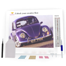 Load image into Gallery viewer, Purple Small Car DIY Diamond Painting