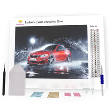 Load image into Gallery viewer, Red BMW In The Water DIY Diamond Painting