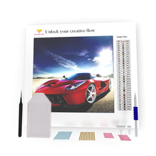 Load image into Gallery viewer, Red Car And Blue Sky DIY Diamond Painting