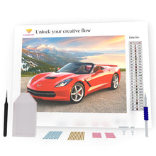 Load image into Gallery viewer, Red Car On The Top DIY Diamond Painting