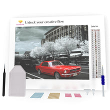 Load image into Gallery viewer, Red Mustang DIY Diamond Painting