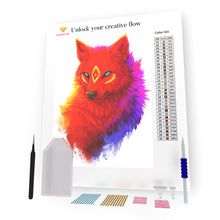 Load image into Gallery viewer, Red Wolf DIY Diamond Painting