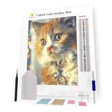 Load image into Gallery viewer, Redhead Kitten DIY Diamond Painting