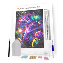 Load image into Gallery viewer, Space Horse DIY Diamond Painting
