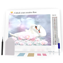 Load image into Gallery viewer, Swans In Love DIY Diamond Painting