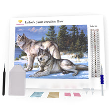 Load image into Gallery viewer, Wolf Family DIY Diamond Painting