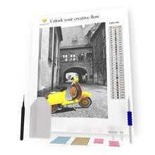 Load image into Gallery viewer, Yellow Bike DIY Diamond Painting