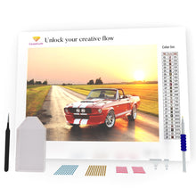 Load image into Gallery viewer, Red Car In The Field DIY Diamond Painting