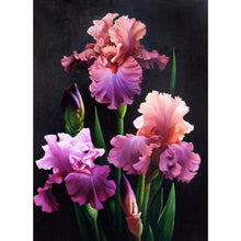 Load image into Gallery viewer, Beautiful Purple And Pink Flowers DIY Diamond Painting