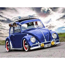 Load image into Gallery viewer, Blue Car DIY Diamond Painting
