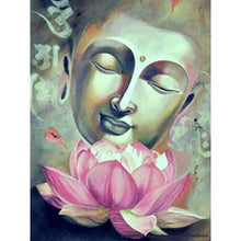 Load image into Gallery viewer, Buddha And Pink Lotus DIY Diamond Painting