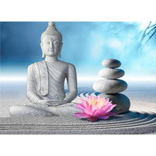 Load image into Gallery viewer, Buddha And Stones DIY Diamond Painting