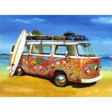 Load image into Gallery viewer, Bus _Peace_ DIY Diamond Painting