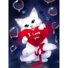 Load image into Gallery viewer, Cat With Different Eyes DIY Diamond Painting