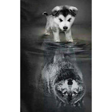 Load image into Gallery viewer, Dog Reflection DIY Diamond Painting