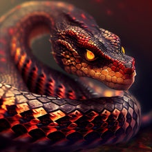 Load image into Gallery viewer, Dragon Snake DIY Diamond Painting
