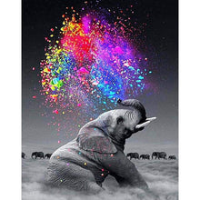 Load image into Gallery viewer, Elephant Makes Salute DIY Diamond Painting