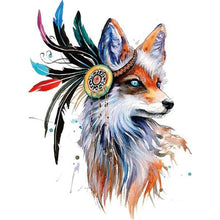 Load image into Gallery viewer, Fox With Feathers DIY Diamond Painting