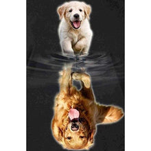Load image into Gallery viewer, Golden Retriever Reflection DIY Diamond Painting