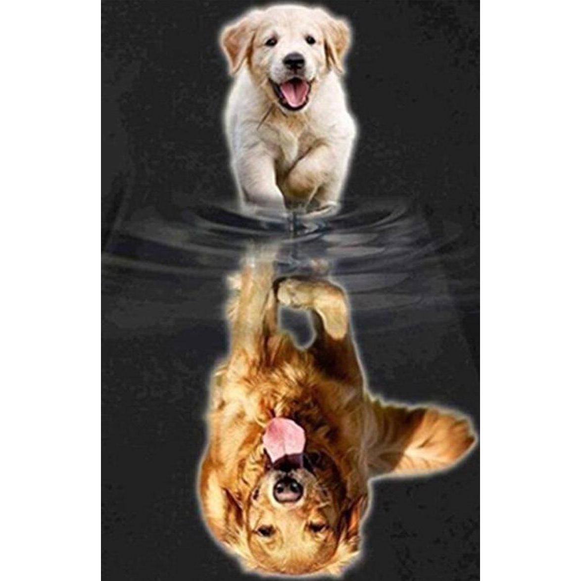 Golden Retriever Dog DIY Diamond Painting – GemsFlow