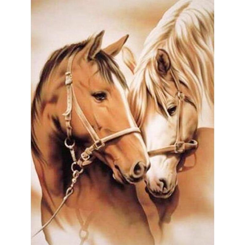White Horse Art DIY Diamond Painting – GemsFlow
