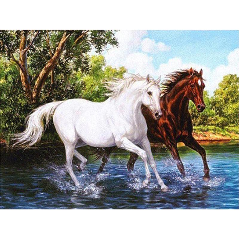 Completed Horse Diamond Painting 