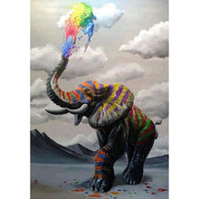 Load image into Gallery viewer, Multicolored Elephant DIY Diamond Painting