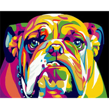 Load image into Gallery viewer, Multicolored Bulldog DIY Diamond Painting