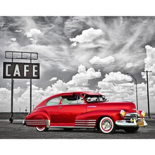 Load image into Gallery viewer, Old Red Car DIY Diamond Painting