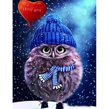 Load image into Gallery viewer, Owl In The Hat DIY Diamond Painting