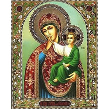 Load image into Gallery viewer, Saint Mary And Small Jesus DIY Diamond Painting
