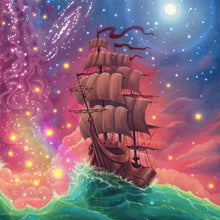 Load image into Gallery viewer, Sea Landscape Art With Ship DIY Diamond Painting