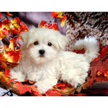 Load image into Gallery viewer, White Puppy DIY Diamond Painting