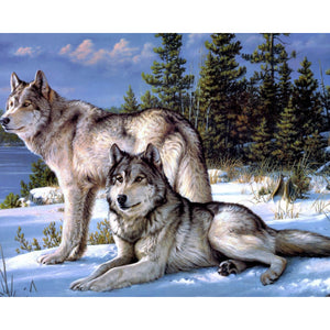 Wolf Family DIY Diamond Painting