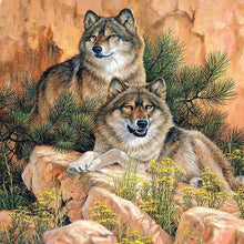 Load image into Gallery viewer, Wolves DIY Diamond Painting