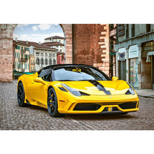 Load image into Gallery viewer, Yellow Sport Car In THe Street DIY Diamond Painting