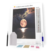 Load image into Gallery viewer, A Boat Under The Moon DIY Diamond Painting